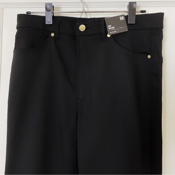 NWT Express High Waisted Luxe Polished Black Bootcut Jeans - Picture 7 of 8